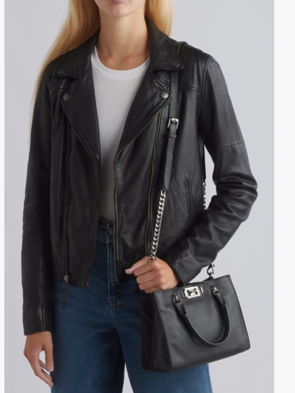 Rebecca Minkoff Amour Mini
Tote Black Leather Crossbody - Picture 2 of 14